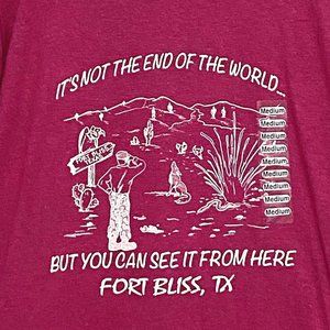 Lifesigns‎ Fort Bliss Texas T-Shirt M Pink